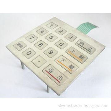 1.0 Mm Pitch Tactile Push Button Membrane Switch Panels Tra